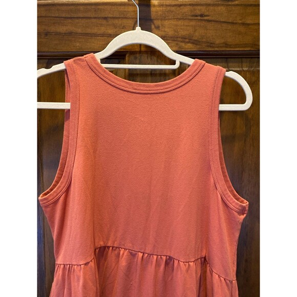 A New Day Tank Dress Plus Size XXL T Shirt Sleeveless Salmon Pink Gathered Waist - Picture 6 of 10